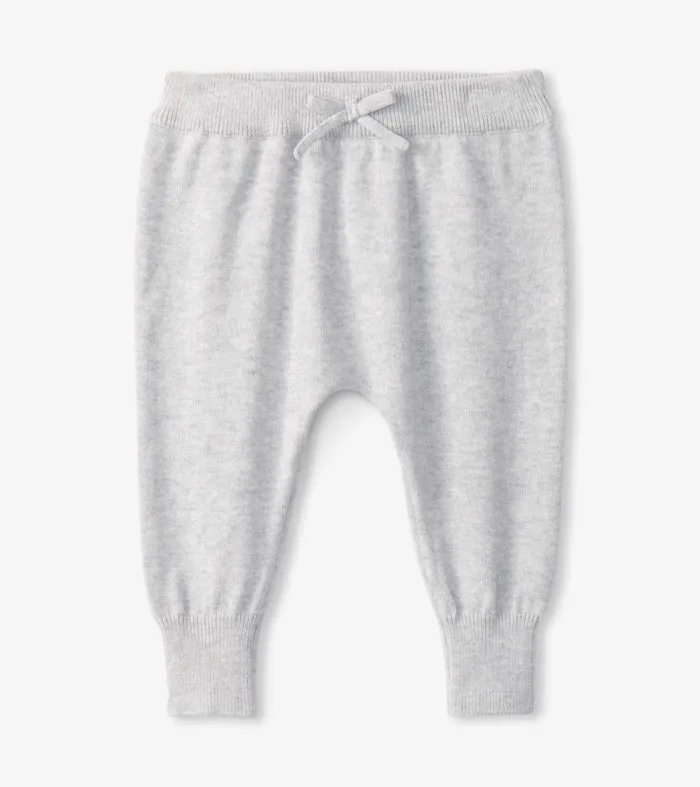 Bottoms Baby and Toddler Hatley Baby Grey Melange Pull On Sweater Pants