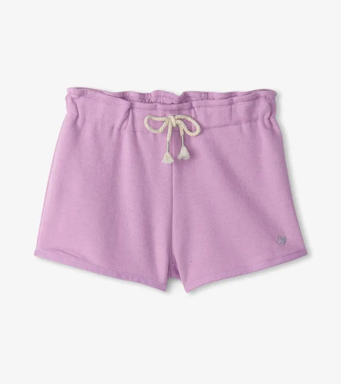 Bottoms Girls Hatley Girls Lilac Paper Bag Shorts