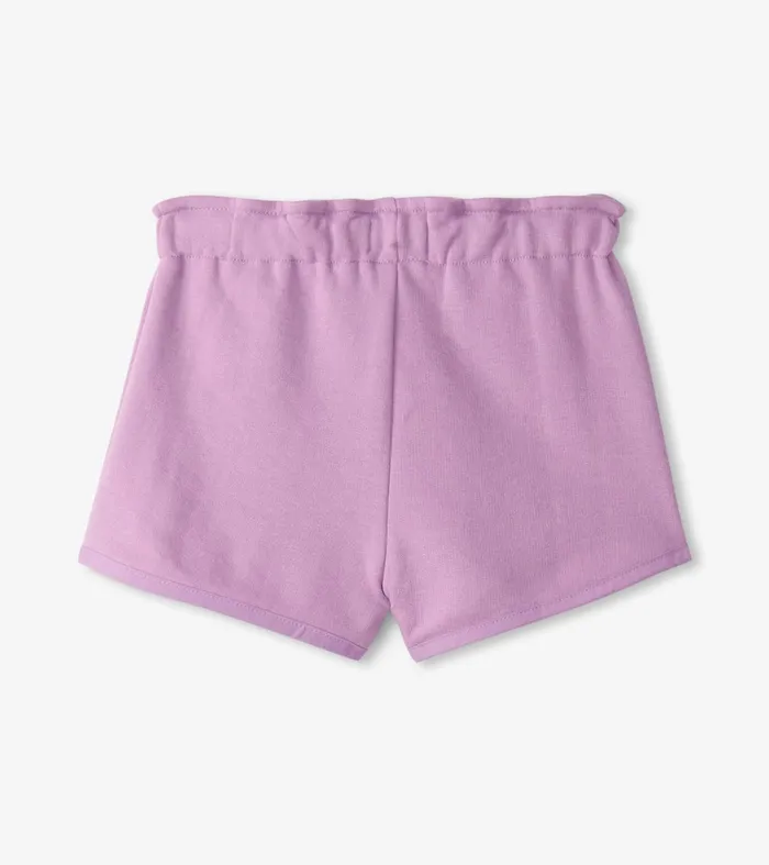 Bottoms Girls Hatley Girls Lilac Paper Bag Shorts