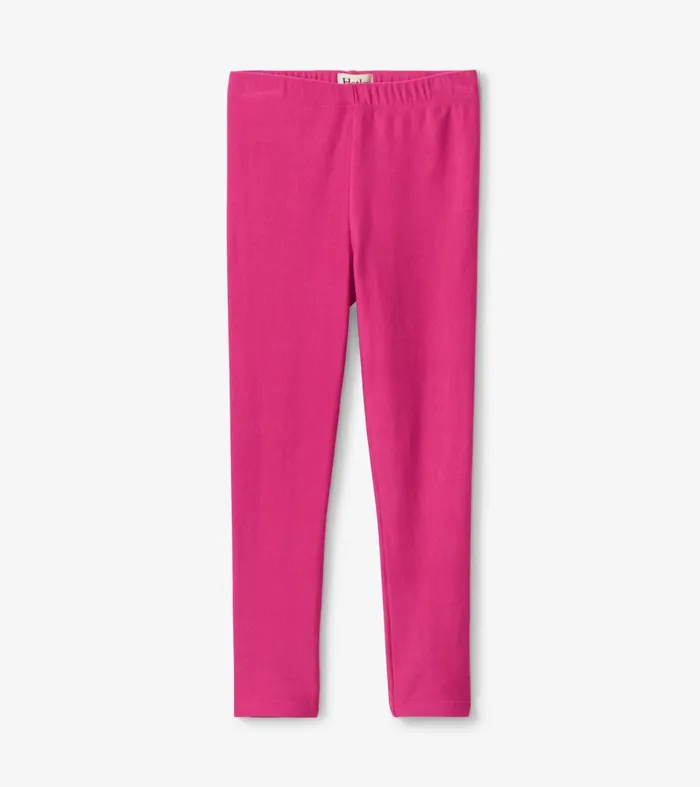 Bottoms Girls Hatley Girls Magenta Cozy Leggings