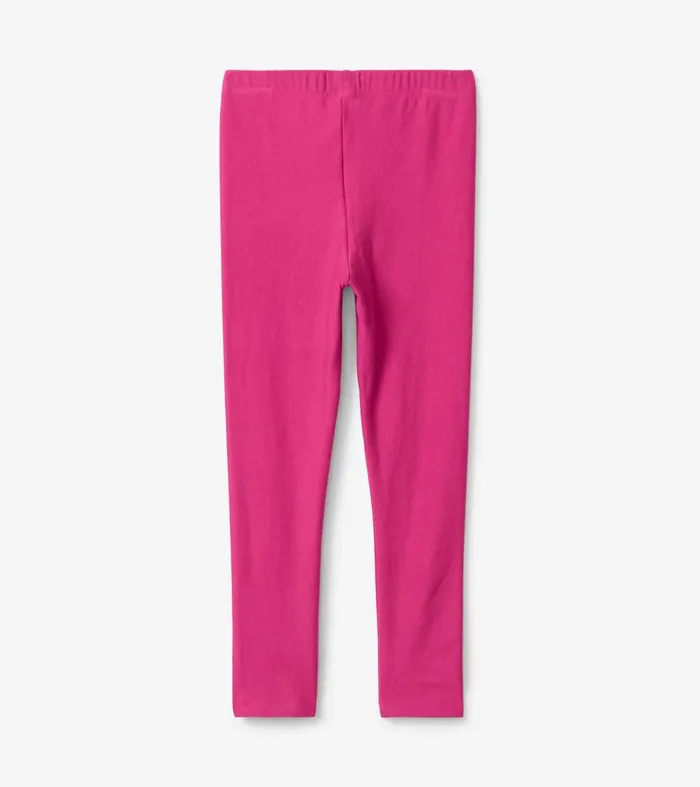 Bottoms Girls Hatley Girls Magenta Cozy Leggings