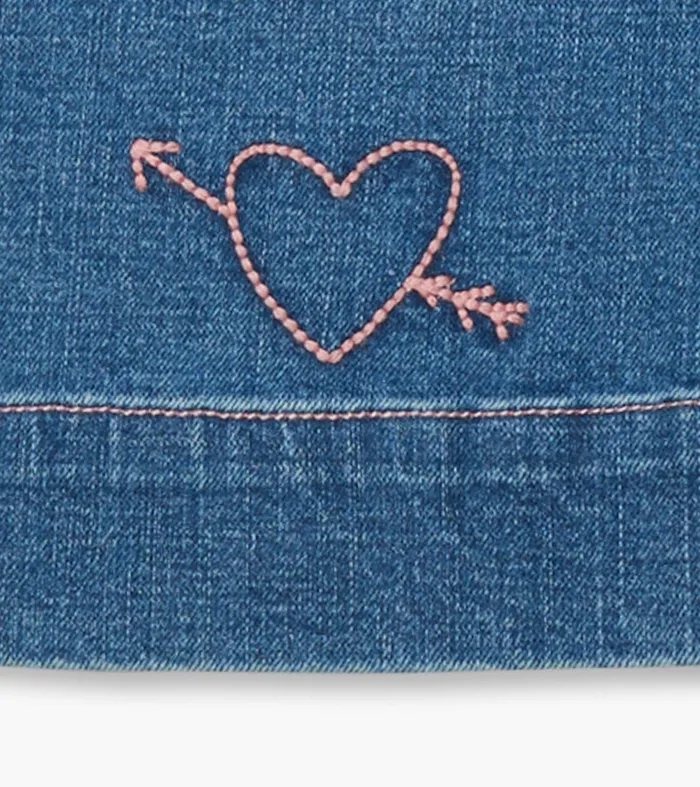 Bottoms Girls Hatley Girls Stretch Denim Wide Leg Pants