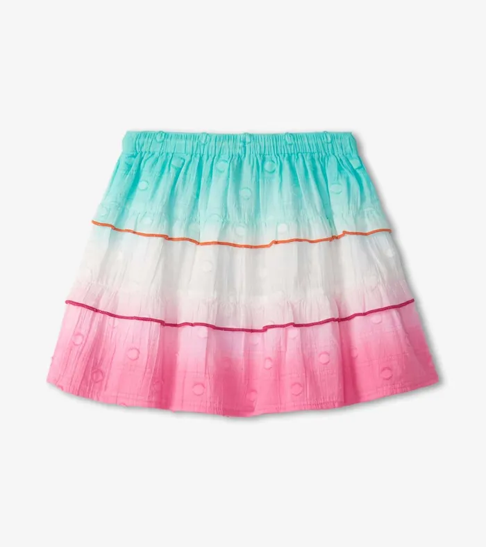 Bottoms Girls Hatley Girls Summer Waves Tiered Skirt