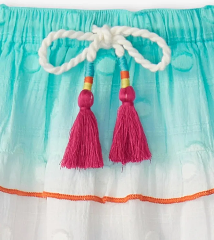 Bottoms Girls Hatley Girls Summer Waves Tiered Skirt