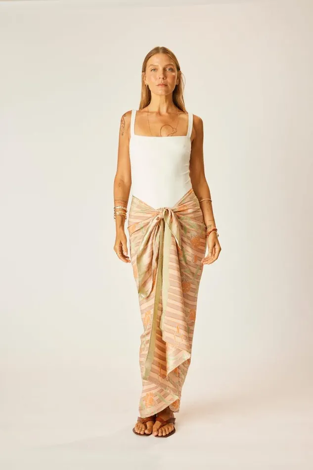 Bottoms Shop Natalie Martin SARONG Chamomile Apricot