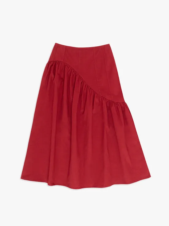 Bottoms Women Maeve Midi Skirt Merlot Lisa Says Gah
