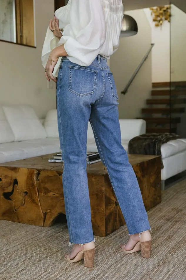 Briar Straight Leg Jeans Light Wash Women Bohme Denim