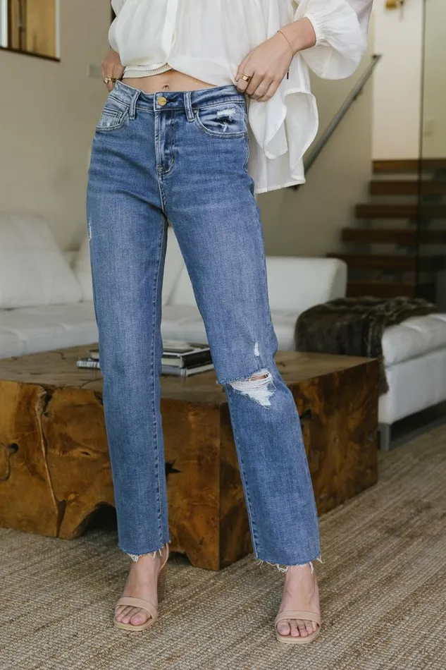 Briar Straight Leg Jeans Light Wash Women Bohme Denim