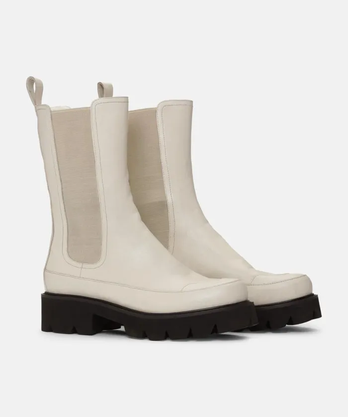 Calf Length Boots 8211 Bleached Sand Shoes Ilse Jacobsen Boots
