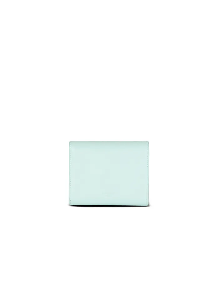 Calfskin BBuzz Trifold Wallet Blue Women Balmain Small Leather Goods