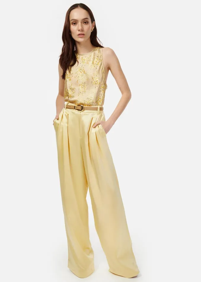CAMI NYC Camisoles Women Floriana Camisole Yellow Primavera
