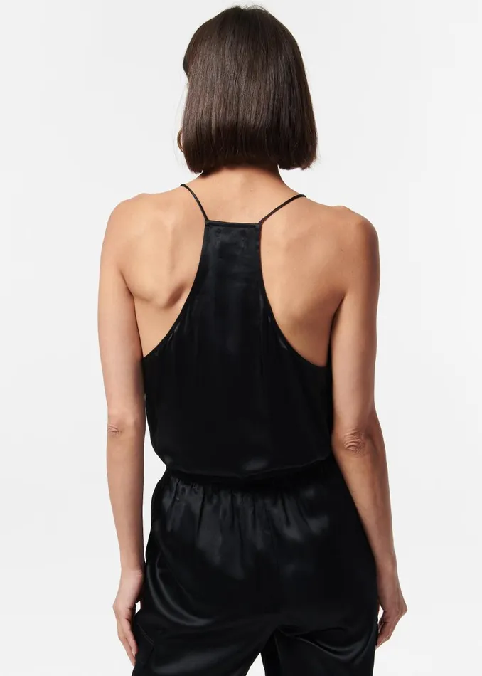 CAMI NYC Camisoles Women Racer Charmeuse Cami Black