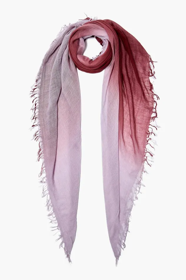 Cashmere And Silk Scarf Chocolate Truffle Dip Dyed Women Chan Luu Scarves