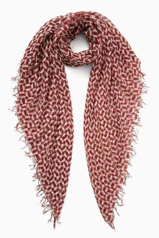 Cashmere And Silk Scarf Harissa Tile Women Chan Luu Scarves