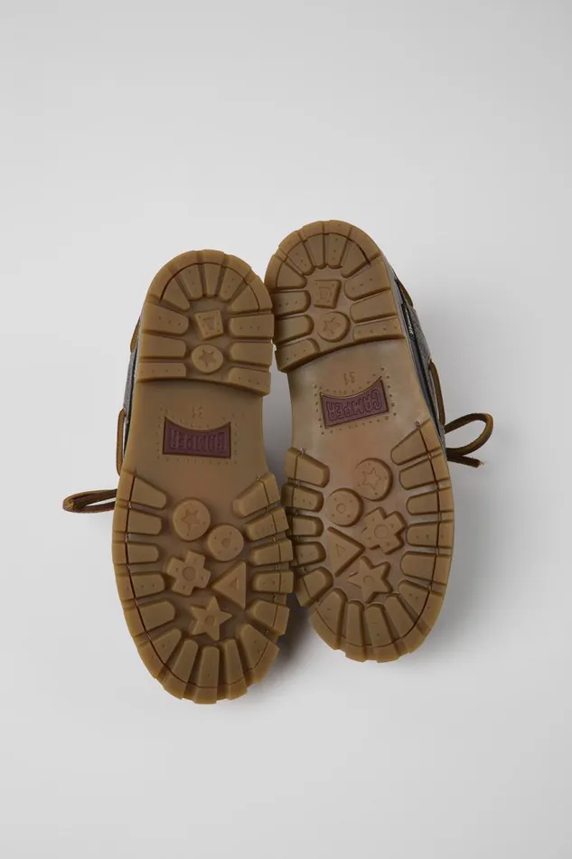 Casual Shoes Kids Camper Compas Dark Blue Leather Shoes Casual Shoes Kids Camper Compas Dark Blue Leather Shoes