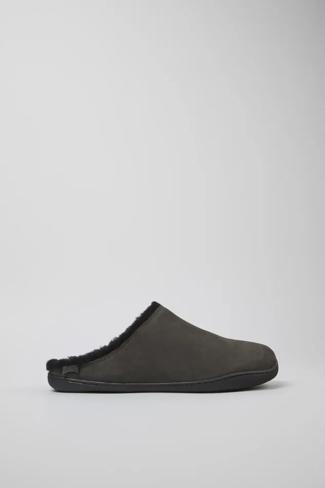 Casual Shoes Men Camper Peu Dark Grey Nubuck Shoes
