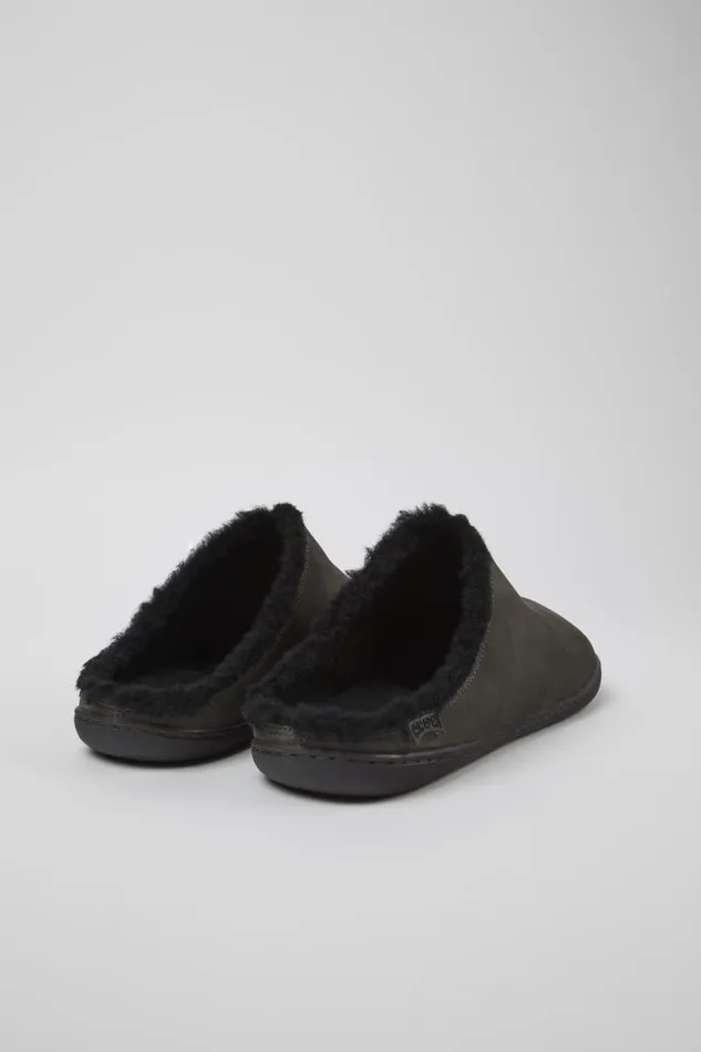 Casual Shoes Men Camper Peu Dark Grey Nubuck Shoes