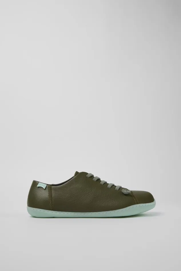 Casual Shoes Men Camper Peu Green Leather Basket Casual Shoes Men Camper Peu Green Leather Basket