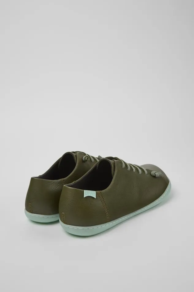Casual Shoes Men Camper Peu Green Leather Basket Casual Shoes Men Camper Peu Green Leather Basket