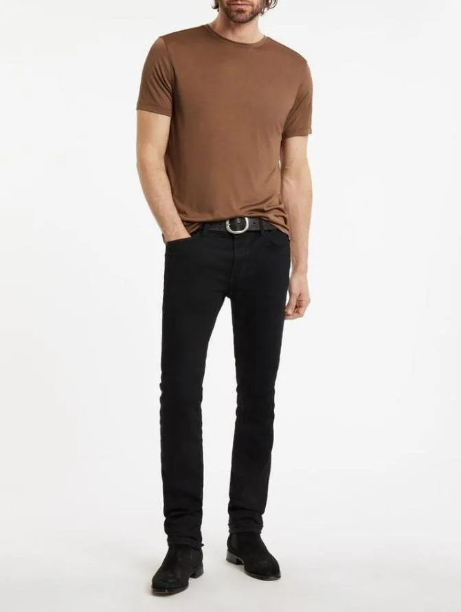 CHARLES CREWNECK Brown Clothing John Varvatos TShirts
