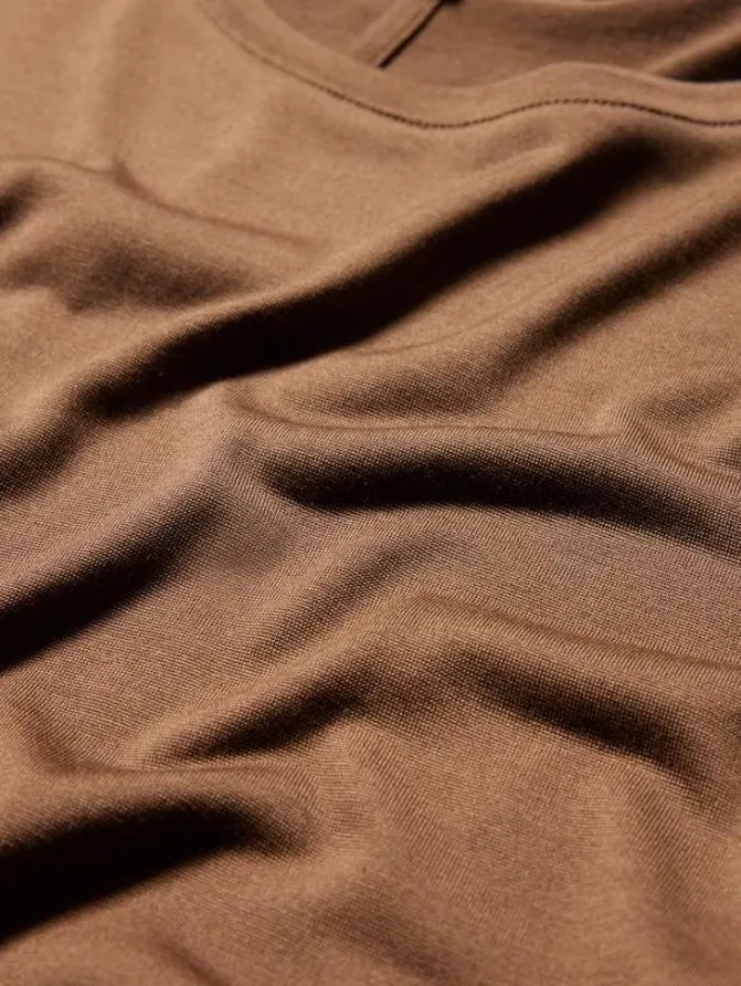 CHARLES CREWNECK Brown Clothing John Varvatos TShirts