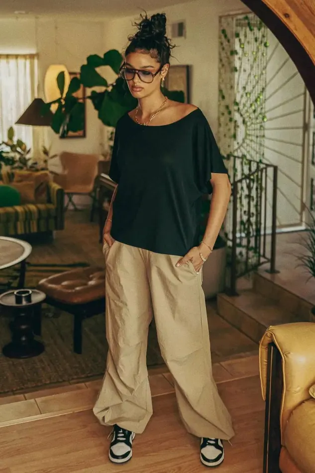 Charlie Parachute Pants In Khaki Khaki Women Bohme Pants