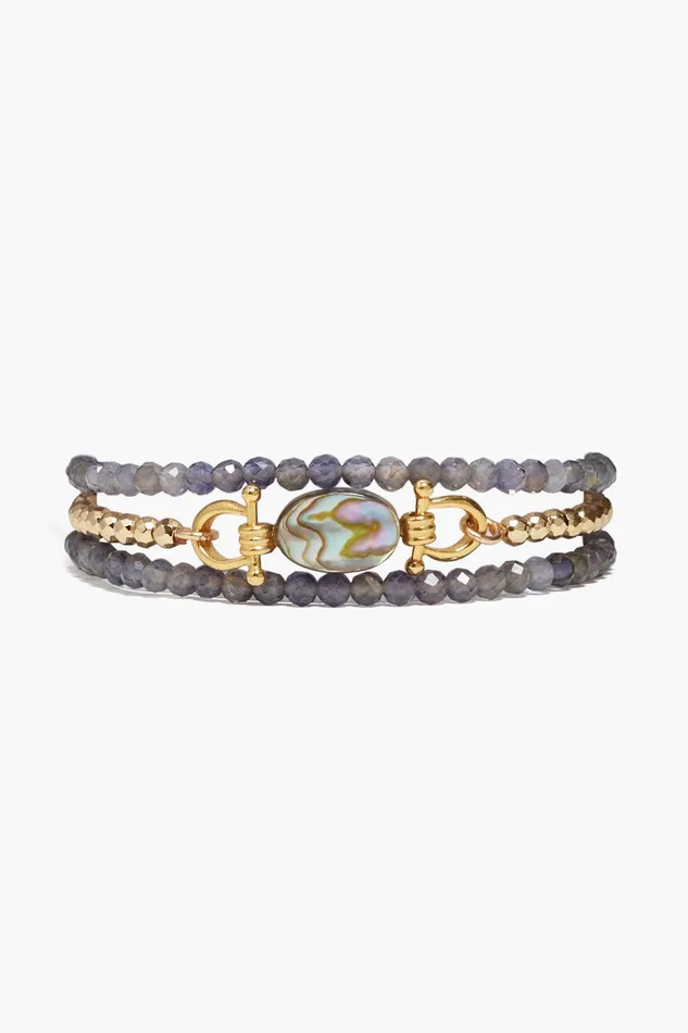 Cheval Triple Naked Wrap Bracelet Iolite Women Chan Luu Bracelets