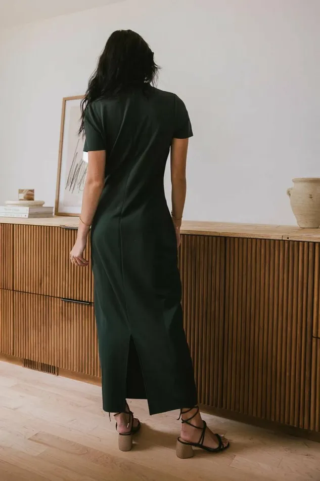 Ciara Maxi Dress In Hunter Green Hunter Green Women Bohme Dresses