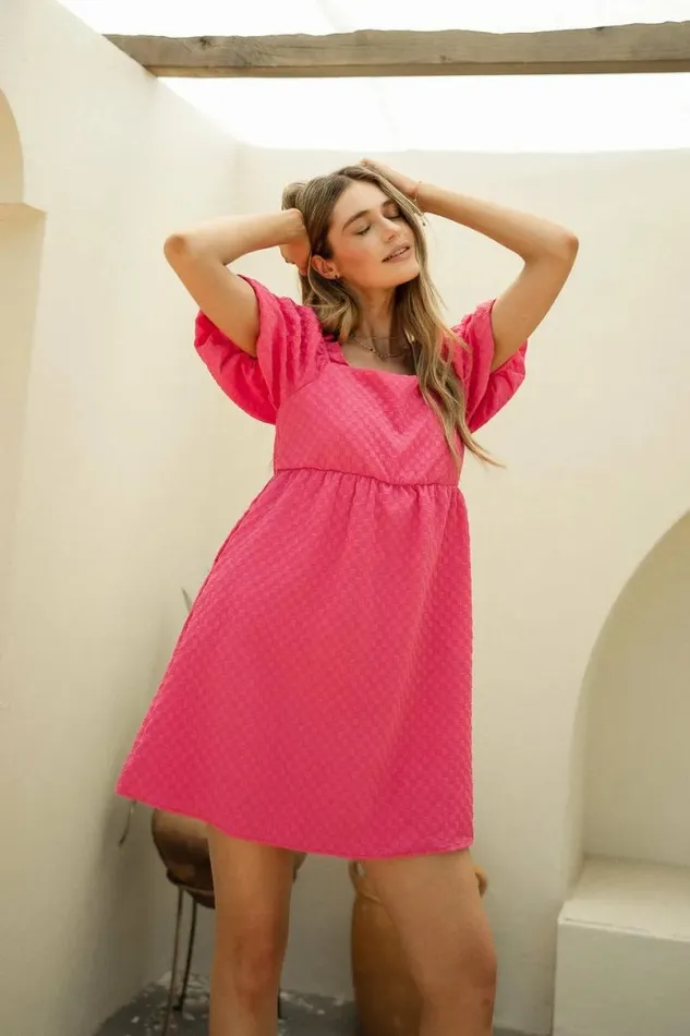 Claudette Mini Dress In Pink Pink Women Bohme Dresses