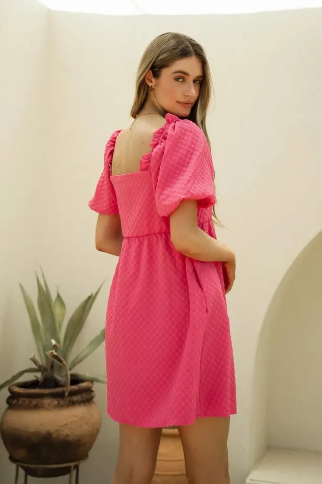 Claudette Mini Dress In Pink Pink Women Bohme Dresses