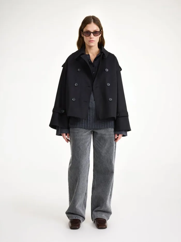 Coats and Jackets Women By Malene Birger Alisandra Trench Jacket Black