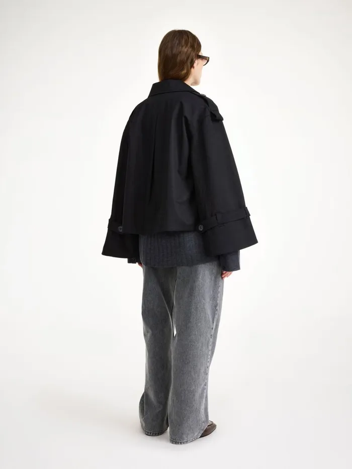Coats and Jackets Women By Malene Birger Alisandra Trench Jacket Black Coats and Jackets Women By Malene Birger Alisandra Trench Jacket Black