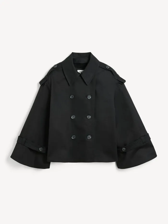 Coats and Jackets Women By Malene Birger Alisandra Trench Jacket Black Coats and Jackets Women By Malene Birger Alisandra Trench Jacket Black