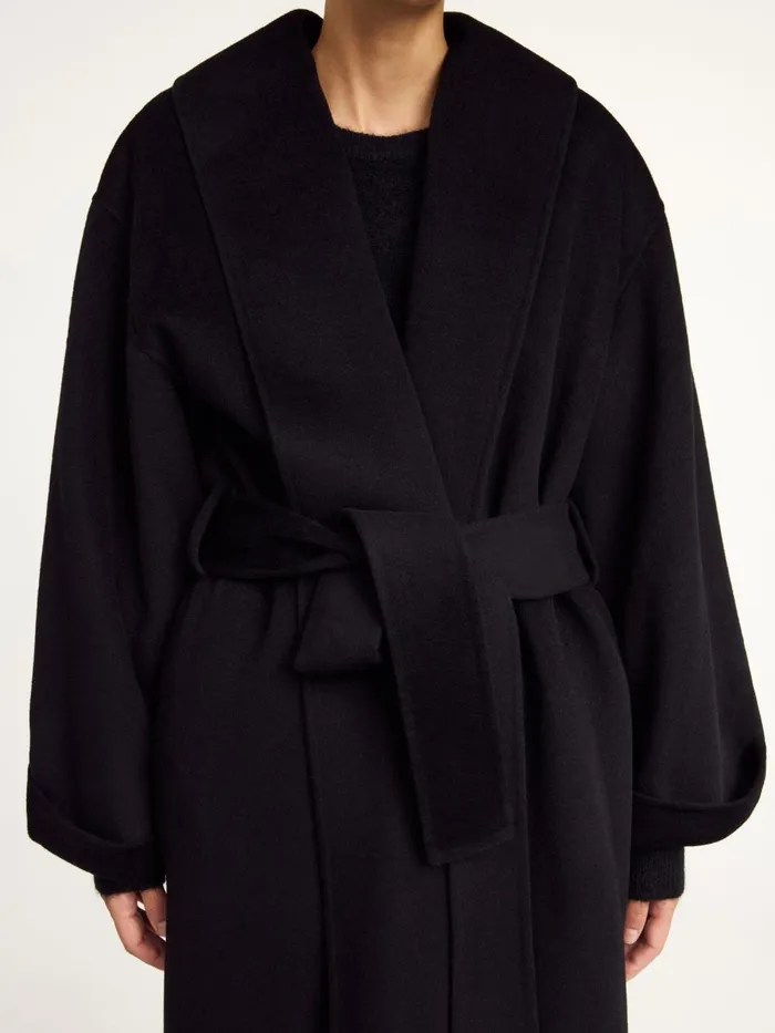 Coats and Jackets Women By Malene Birger Trullem Wool Coat Black Coats and Jackets Women By Malene Birger Trullem Wool Coat Black