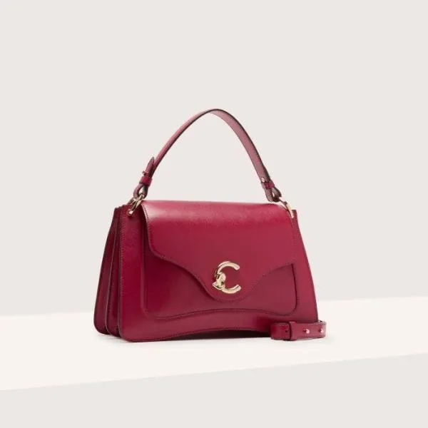Coccinelle CMe Calf Cocker Medium Sangria Women Coccinelle Top Handle Bag Coccinelle CMe Calf Cocker Medium Sangria Women Coccinelle Top Handle Bag