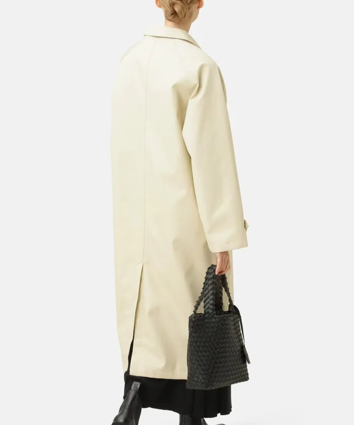 Cotten Rain Coat 8211 Bleached Sand Outerwear Ilse Jacobsen All Jackets And Coats