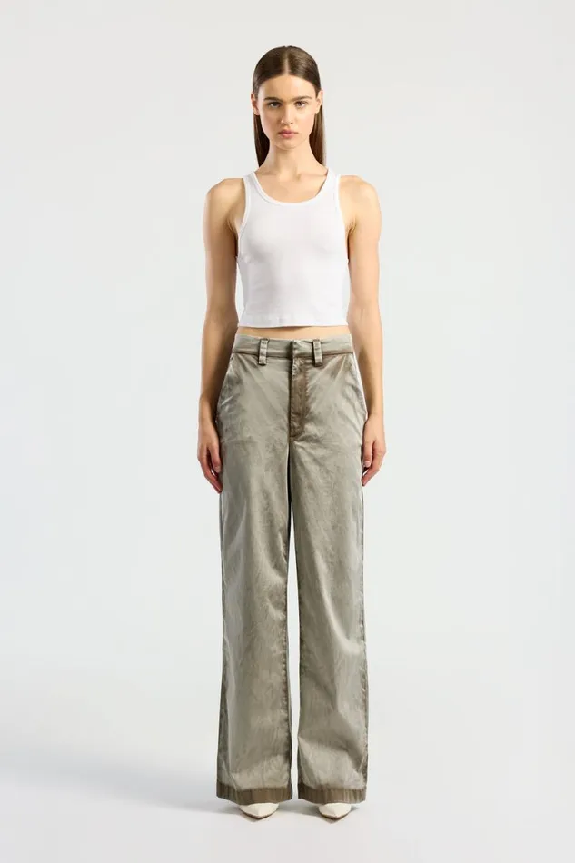 COTTON CITIZEN PANTS London Relaxed Pant Taupe Cast 8211 Women