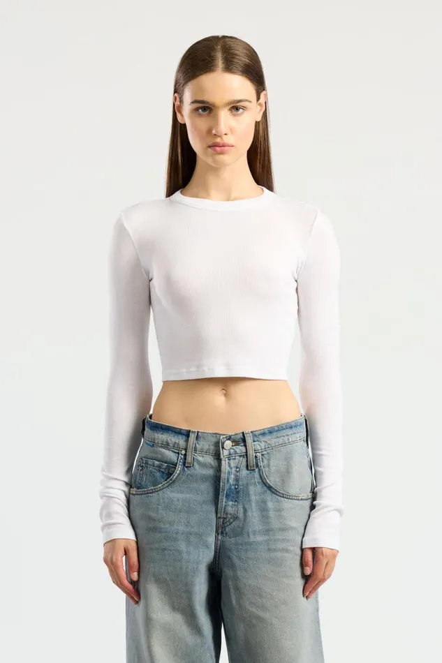 COTTON CITIZEN SHIRTS Verona Crop Shirt White 8211 Women