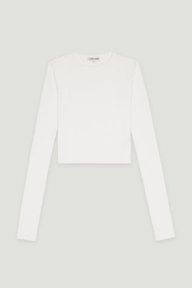 COTTON CITIZEN SHIRTS Verona Crop Shirt White 8211 Women