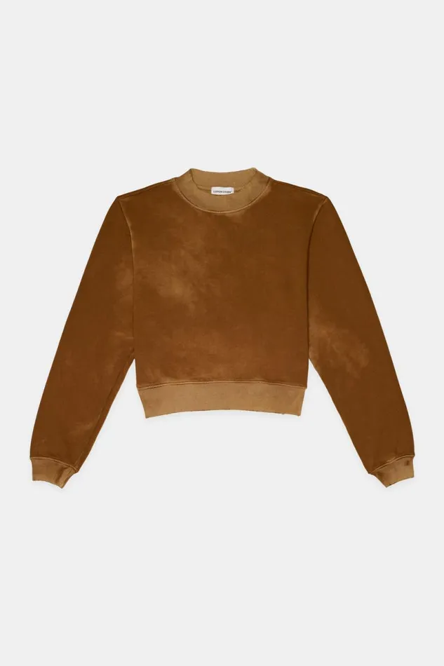 COTTON CITIZEN SWEATSHIRTS Milan Crew Sweatshirt Vintage Cider 8211 Women
