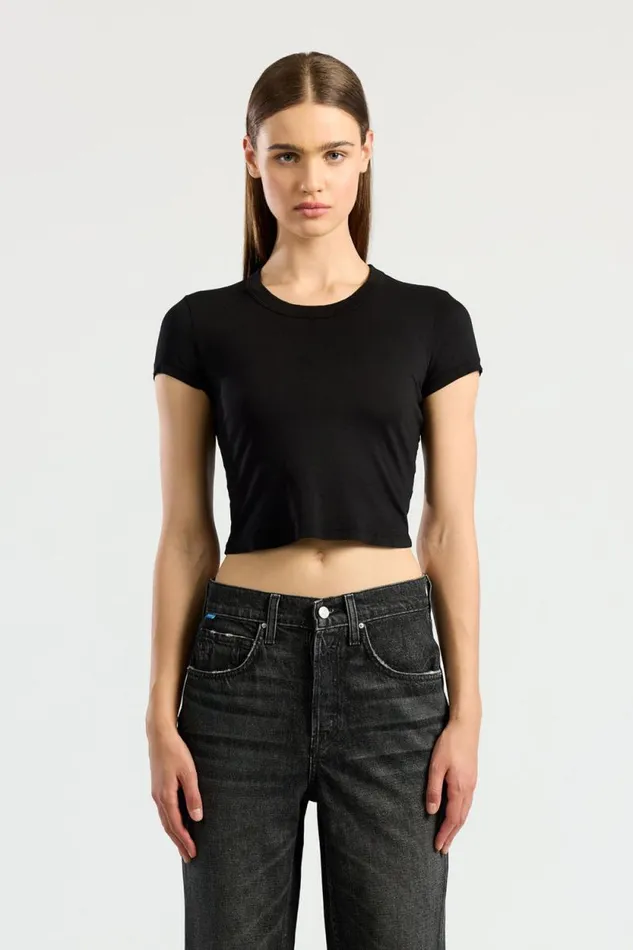 COTTON CITIZEN TEES Standard Baby Tee Jet Black 8211 Women