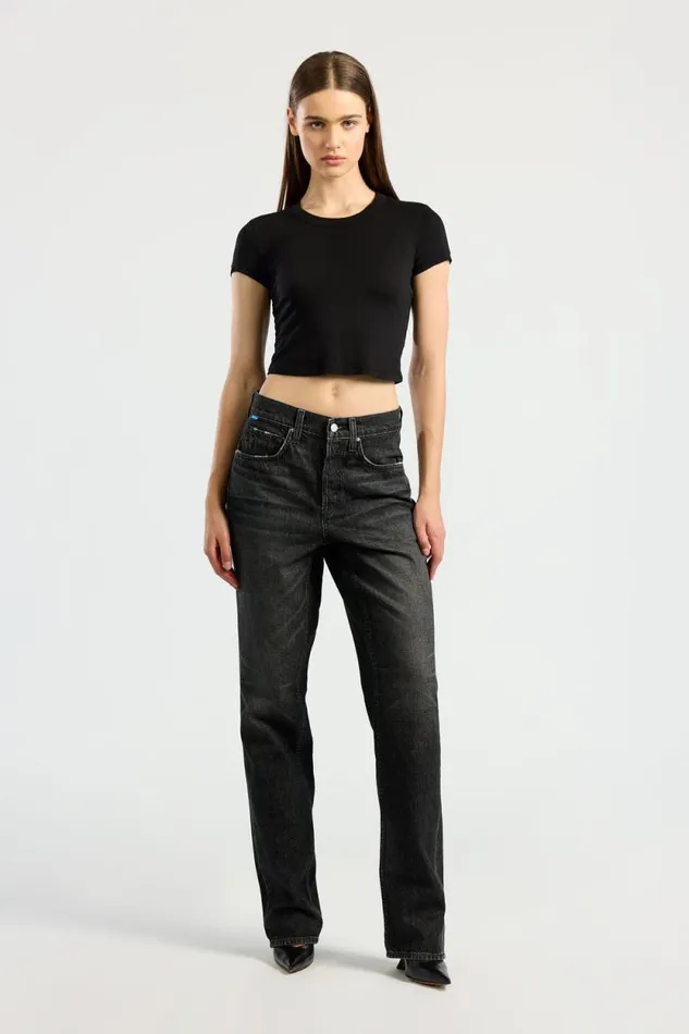 COTTON CITIZEN TEES Standard Baby Tee Jet Black 8211 Women