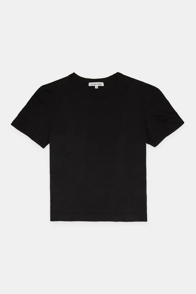 COTTON CITIZEN TEES Standard Baby Tee Jet Black 8211 Women
