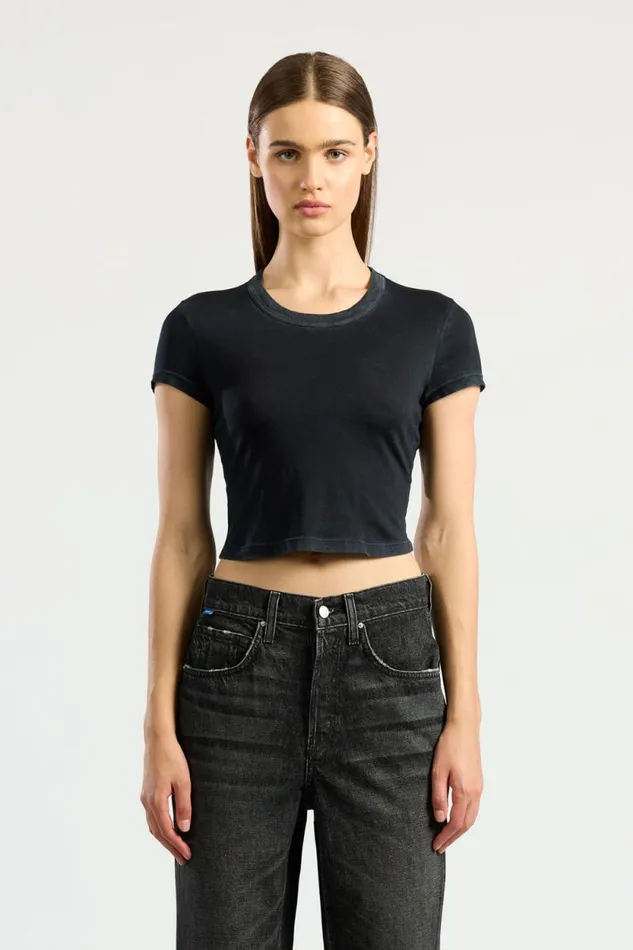 COTTON CITIZEN TEES Standard Baby Tee Vintage Black 8211 Women