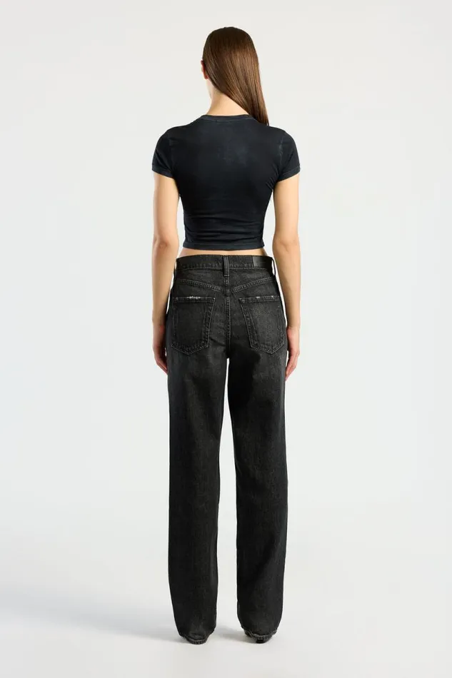 COTTON CITIZEN TEES Standard Baby Tee Vintage Black 8211 Women