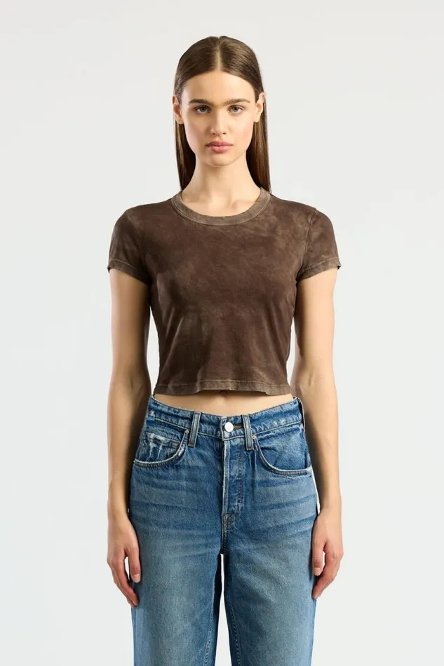 COTTON CITIZEN TEES Standard Baby Tee Vintage Espresso 8211 Women