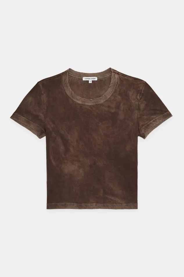 COTTON CITIZEN TEES Standard Baby Tee Vintage Espresso 8211 Women