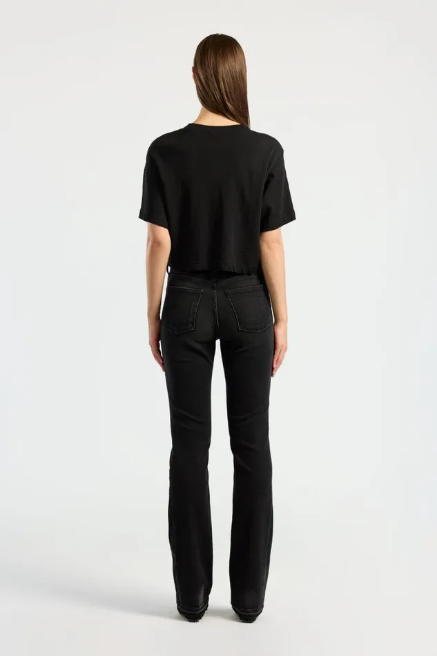 COTTON CITIZEN TEES Tokyo Crop Tee Jet Black 8211 Women