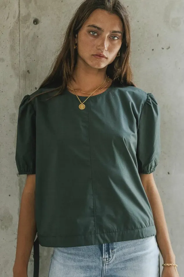 Dahlia Top In Teal Teal Women Bohme Tops