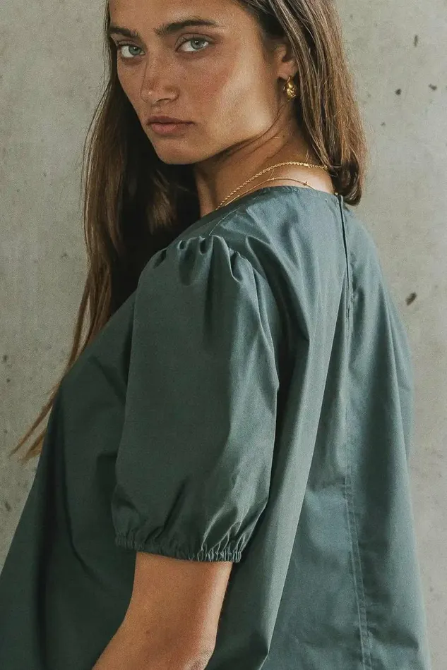 Dahlia Top In Teal Teal Women Bohme Tops